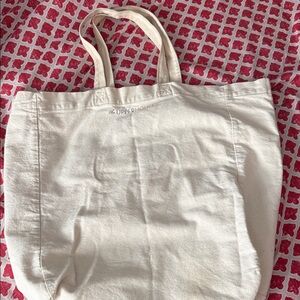 Cream Canvas Tote Bag